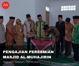 Pengajian Meriah Warnai Peresmian Masjid Al-Muhajirin Ngasem Selatan
